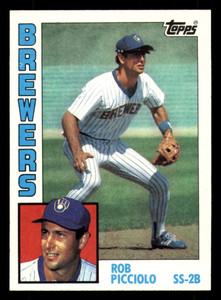 1984 Topps #88 Rob Picciolo VG Milwaukee Brewers 
