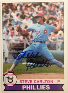 SOLD 3428 Steve Carlton Autographed 1979 Topps #25