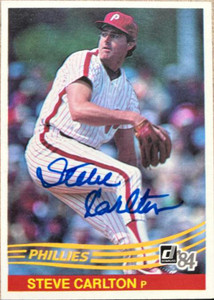 Steve Carlton Autographed 1984 Donruss #111