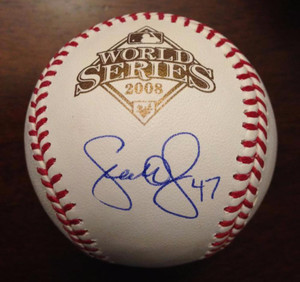 SOLD 3432 Scott Eyre Autographed 2008 World Series Baseball