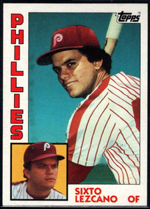 1985 Fleer #258 SIXTO LEZCANO Philadelphia Phillies ~D4B