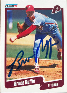 Bruce Ruffin Autographed 1990 Fleer #572