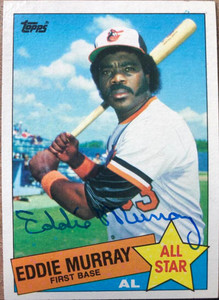 SOLD 106094 Eddie Murray Autographed 1985 Topps #701