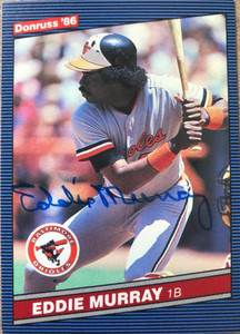 Eddie Murray Autographed 1986 Donruss #88