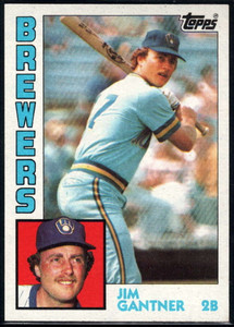 1984 Topps #298 Jim Gantner VG Milwaukee Brewers 