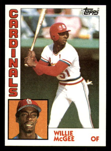 1984 Topps #310 Willie McGee VG St. Louis Cardinals 