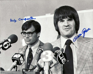 Ruly Carpenter and Pete Rose Autographed Phillies  8 x 10  Photo 