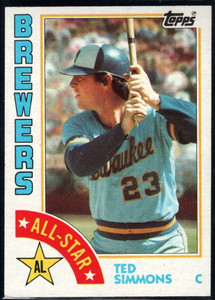 1982 Topps #150 Ted Simmons VG Milwaukee Brewers - Under the Radar