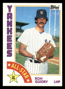 1984 Topps #406 Ron Guidry AS VG New York Yankees 