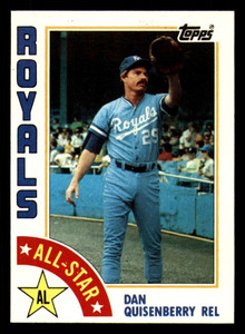 1984 Topps #407 Dan Quisenberry AS VG Kansas City Royals 