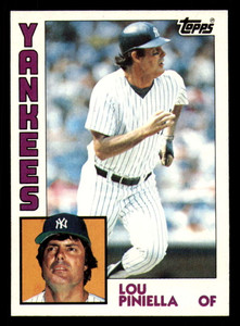 1984 Topps #408 Lou Piniella VG New York Yankees 