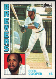 1983 Topps #190 Cecil Cooper VG Milwaukee Brewers - Under the