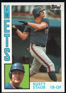  Baseball MLB 1984 Donruss #6 Rusty Staub DK COR Mets :  Collectibles & Fine Art