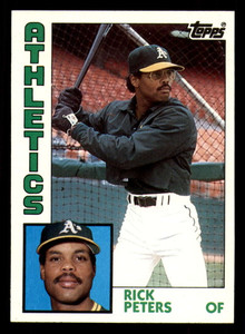 1984 Topps #436 Rick Peters VG Oakland Athletics 