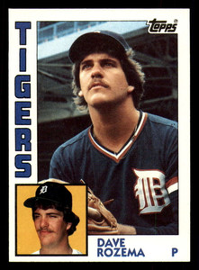 1984 Topps #457 Dave Rozema VG Detroit Tigers 