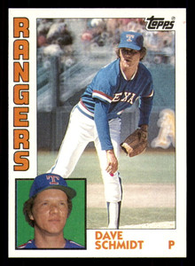 1984 Topps #584 Dave Schmidt VG Texas Rangers 
