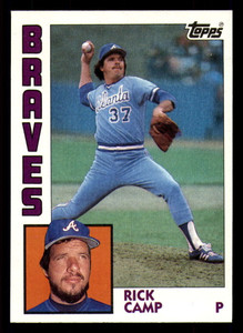 1984 Topps #597 Rick Camp VG Atlanta Braves 