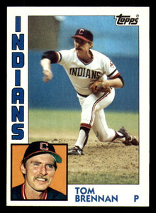 1984 Topps #662 Tom Brennan VG Cleveland Indians 