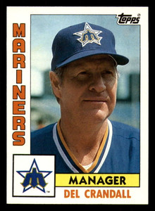1984 Topps #721 Del Crandall MG VG Seattle Mariners 