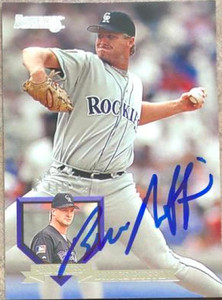 Bruce Ruffin Autographed 1995 Donruss #476 Colorado Rockies Card