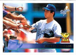 SOLD 67252 1996 Topps #136 Hideo Nomo VG Los Angeles Dodgers 