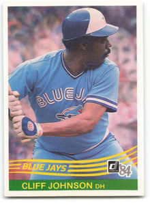 1984 Donruss #512 Cliff Johnson VG Toronto Blue Jays 