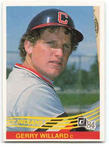 1984 Donruss #520 Jerry Willard VG Cleveland Indians 