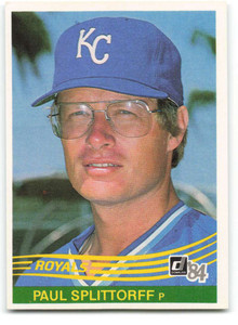1984 Donruss #521 Paul Splittorff VG Kansas City Royals 
