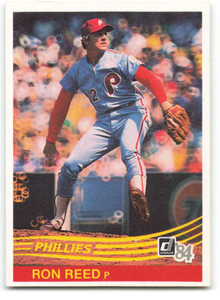 1984 Donruss #529 Ron Reed VG Philadelphia Phillies 
