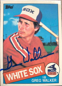 Greg Walker Autographed 1985 Topps Tiffany #623