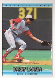 1992 Donruss #185 Barry Larkin VG Cincinnati Reds 