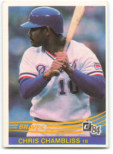 1984 Donruss #537 Chris Chambliss VG Atlanta Braves 
