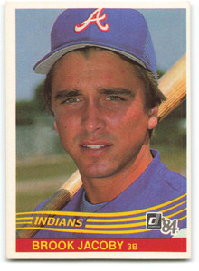 1984 Donruss #542 Brook Jacoby VG RC Rookie Cleveland Indians 