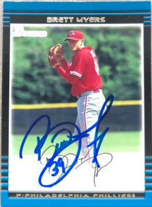 Brett Myers Autographed 2002 Bowman #334