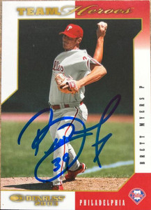 Brett Myers Autographed 2003 Donruss Team Heroes #378