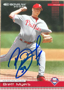 Brett Myers Autographed 2004 Donruss #322
