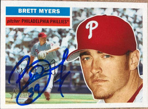 Brett Myers Autographed 2005 Topps Heritage #180