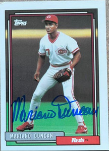 Mariano Duncan Autographed 1992 Topps #589