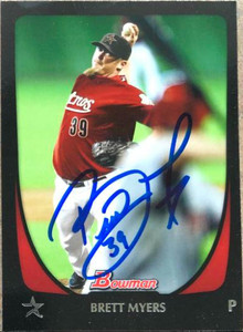 Brett Myers Autographed 2011 Bowman #62
