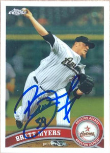 Brett Myers Autographed 2011 Topps Chrome #146