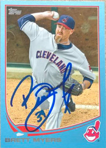 Brett Myers Autographed 2013 Topps Blue #497