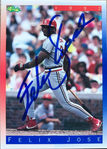Felix Jose Autographed 1992 Classic II #T53