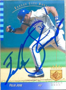Felix Jose Autographed 1993 SP #230 