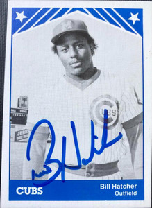 Billy Hatcher Autographed 1983 TCMA Midland Cubs #13