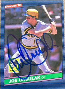 Joe Orsulak Autographed 1986 Donruss #444 Rookie Card