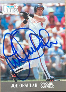 Joe Orsulak Autographed 1991 Fleer Ultra #22