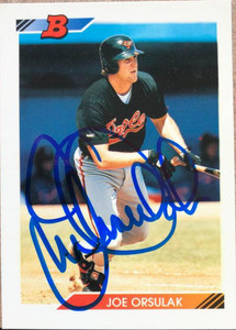 Joe Orsulak Autographed 1992 Bowman #432