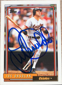SOLD 106545 Joe Orsulak Autographed 1992 Topps #325
