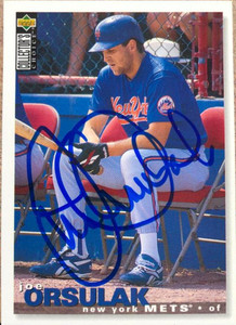 Joe Orsulak Autographed 1995 Collector's Choice #321