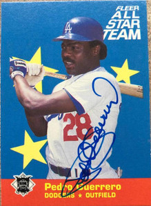 1986 Fleer #130 Pedro Guerrero VG Los Angeles Dodgers - Under the Radar  Sports